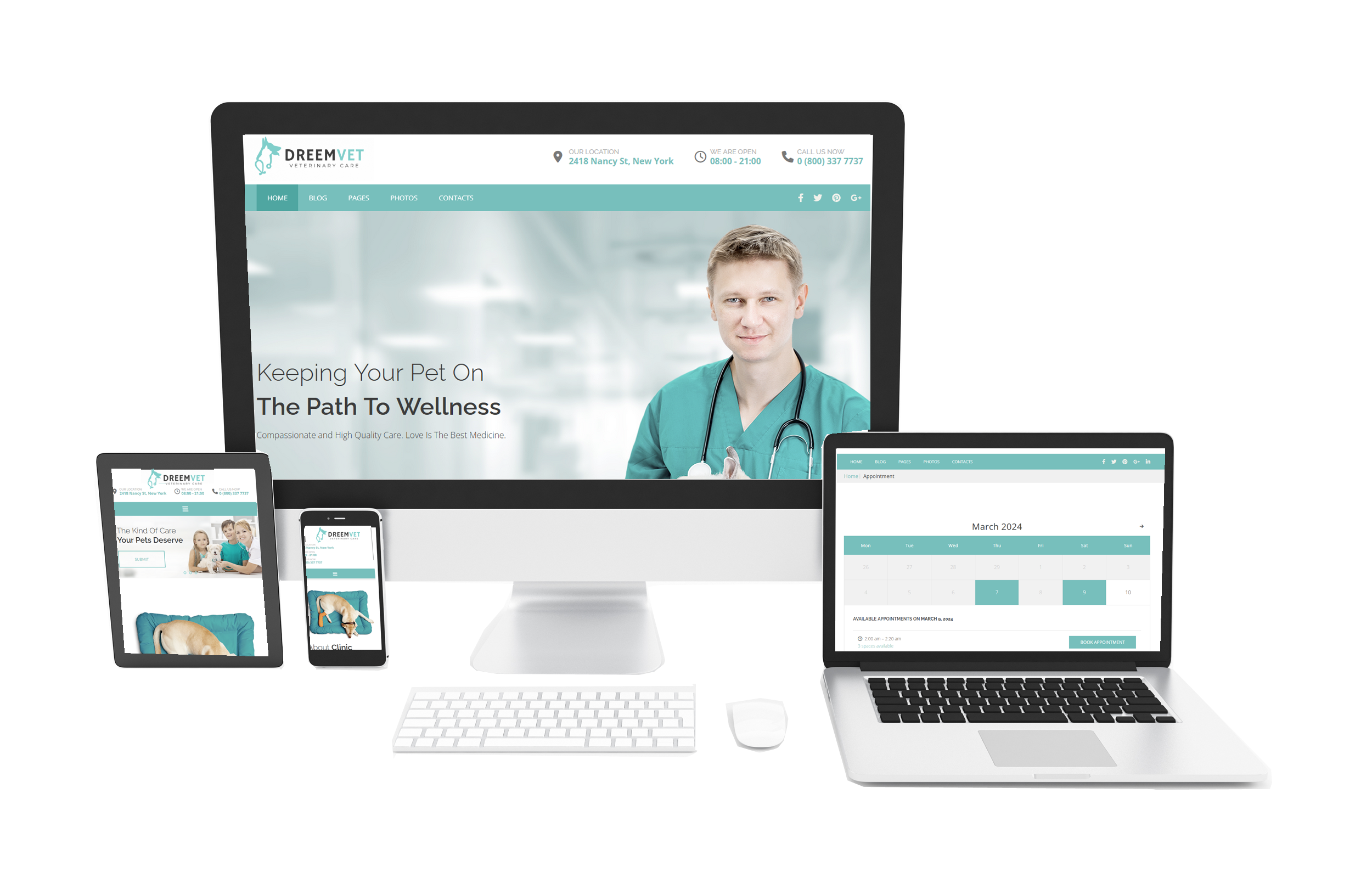 veterinary website design